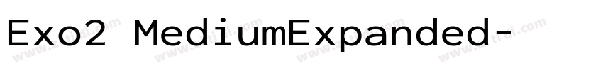 Exo2 MediumExpanded字体转换